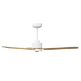 Ventilador de techo con luz Sulion Anne 127cm LED blanco y madera clara motor DC CCT — vista 3
