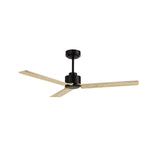 Ventilador de techo Sulion Anne negro, mate, palas madera clara 2245966