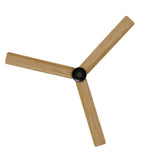 Ventilador de techo con luz Sulion Anne 160cm LED gris grafito y madera clara motor DC — vista 4