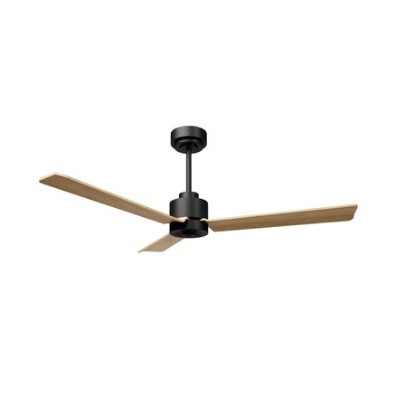 Ventilador de techo Sulion Anne negro, mate, palas madera clara 2247403