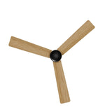 Ventilador de techo con luz Sulion Anne 127cm LED gris grafito y madera clara motor DC — vista 5