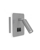 AJP Aplique LED Moragues Plata LED 3+10w 285+950lm 4000k AJP10997