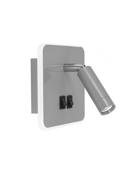 AJP Aplique LED Moragues Plata LED 3+10w 285+950lm 4000k AJP10997
