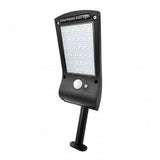 Fabrilamp Kira Aplique Solar  6500k Negro 400 Lm Ip65 5x8x24 Cm Sensor Movimiento Y Crepuscular 166664009