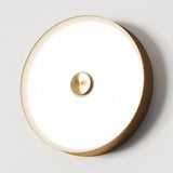 Aplique de pared Aromas Ambor A1283 en oro mate, vista completa