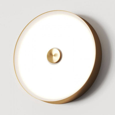 Aplique de pared Aromas Ambor A1283 en oro mate, vista completa