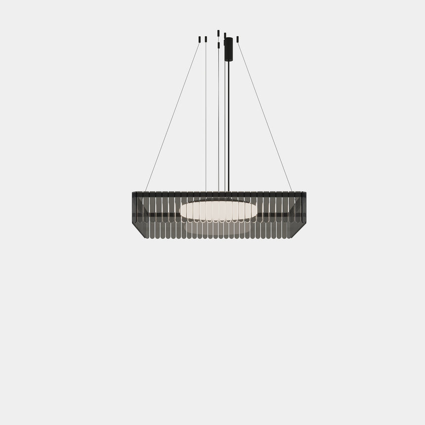 Lámpara de techo colgante LedsC4 Scarlett Square Pendant Individual x SQPI-C00-SD0000-OSV