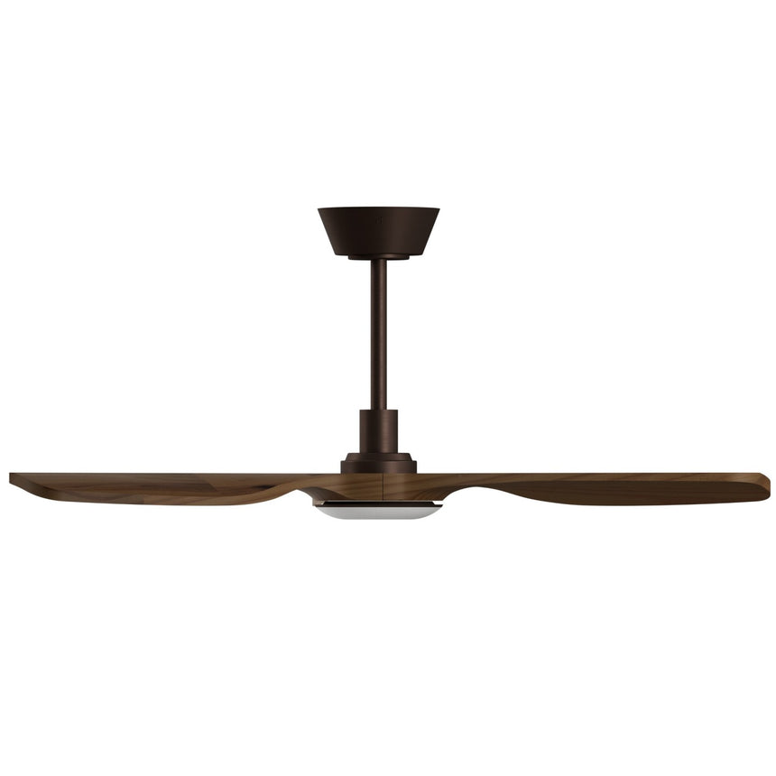 Ventilador de techo con luz Sulion Balcony Neo 107cm marrón y madera oscura motor DC — vista 3