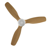Ventilador de techo con luz Sulion Balcony Neo 107cm blanco y madera media motor DC — vista 5