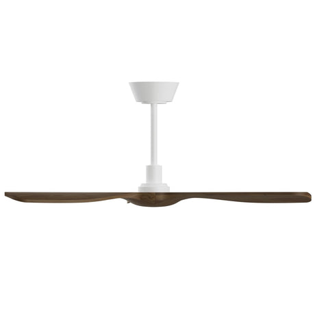 Ventilador de techo Sulion Balcony Neo 107cm blanco y madera oscura motor DC — vista 3