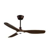 Ventilador de techo con luz Sulion Balcony Neo 107cm marrón y madera oscura motor DC — vista 7