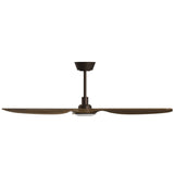 Ventilador de techo con luz Sulion Balcony Neo 142cm marrón y madera oscura motor DC — vista 2
