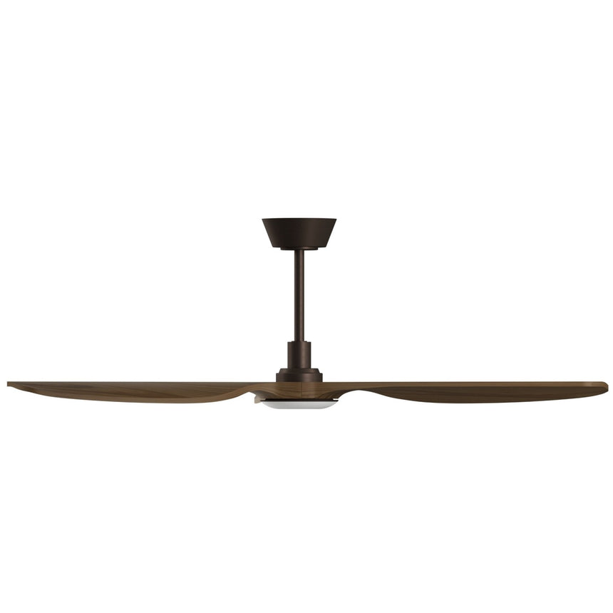 Ventilador de techo con luz Sulion Balcony Neo 142cm marrón y madera oscura motor DC — vista 2