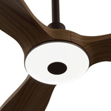 Ventilador de techo con luz Sulion Balcony Neo 107cm marrón y madera oscura motor DC — vista 8