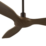 Ventilador de techo Sulion Balcony Neo 107cm marrón y madera oscura motor DC con mando — vista 4