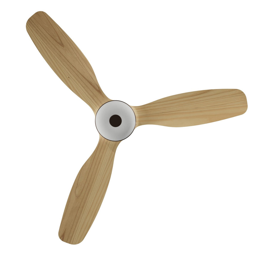 Ventilador de techo con luz Sulion Balcony Neo 107cm marrón y madera clara motor DC — vista 5