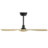 Ventilador de techo Sulion Balcony Neo 107cm negro y madera clara motor DC — vista 3