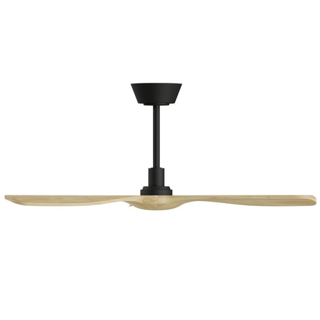 Ventilador de techo Sulion Balcony Neo 107cm negro y madera clara motor DC — vista 3
