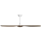 Ventilador de techo Sulion Balcony Neo 142cm blanco y madera oscura motor DC — vista 3