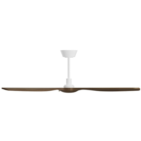 Ventilador de techo Sulion Balcony Neo 142cm motor DC blanco y madera oscura — ref. 2248691 (3)