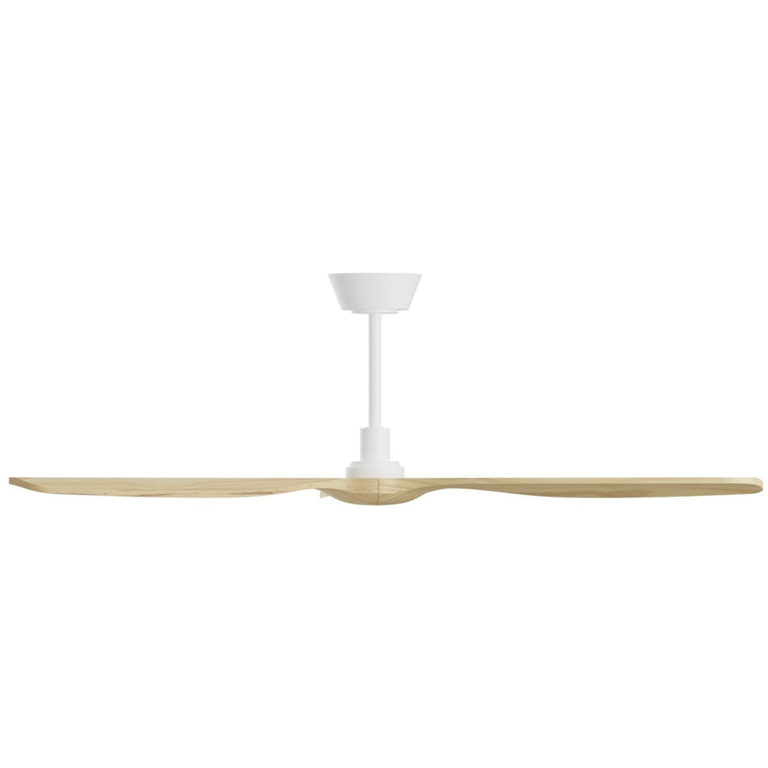 Ventilador de techo Sulion Balcony Neo 142cm blanco y madera clara motor DC — vista 3