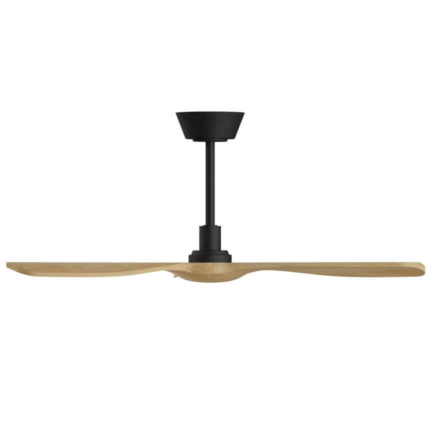 Ventilador de techo Sulion Balcony Neo 107cm negro y madera media motor DC con mando — vista 3