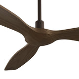 Ventilador de techo Sulion Balcony Neo 142cm marrón y madera oscura motor DC con mando — vista 4