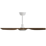 Ventilador de techo con luz Sulion Balcony Neo 107cm blanco y madera oscura motor DC — vista 3