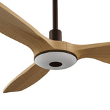 Ventilador de techo con luz Sulion Balcony Neo 107cm marrón y madera media motor DC — vista 3