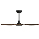 Ventilador de techo con luz Sulion Balcony Neo 107cm negro y madera oscura motor DC — vista 3