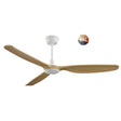 Ventilador de techo con luz Sulion Balcony Neo LED madera blanco apto exterior CCT IP44 Ø107cm 2309187