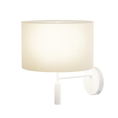 Aplique de pared Sulion Basic Stylo LED E27 tela blanco con pantalla Ø25cm 40W 2173603