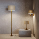 Lámpara de pie Sulion Basic Stylo LED E27 tela natural con pantalla 40W 2182148