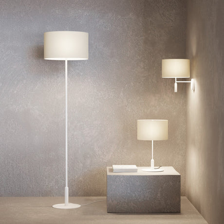 Aplique de pared Sulion Basic Stylo LED E27 tela blanco con pantalla Ø25cm 40W 2173603