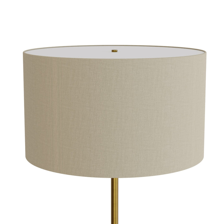 Lámpara de pie Sulion Basic Stylo LED E27 tela natural con pantalla 40W 2182148