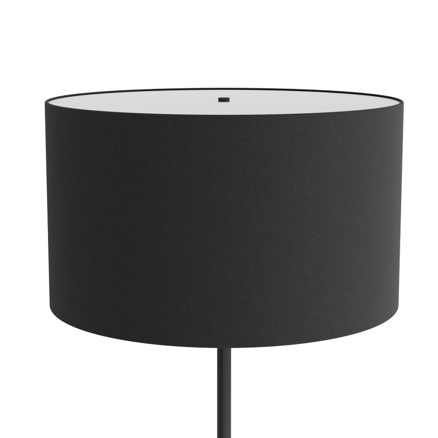 Lámpara de pie Sulion Basic Stylo LED E27 tela negro con pantalla 40W 2173580