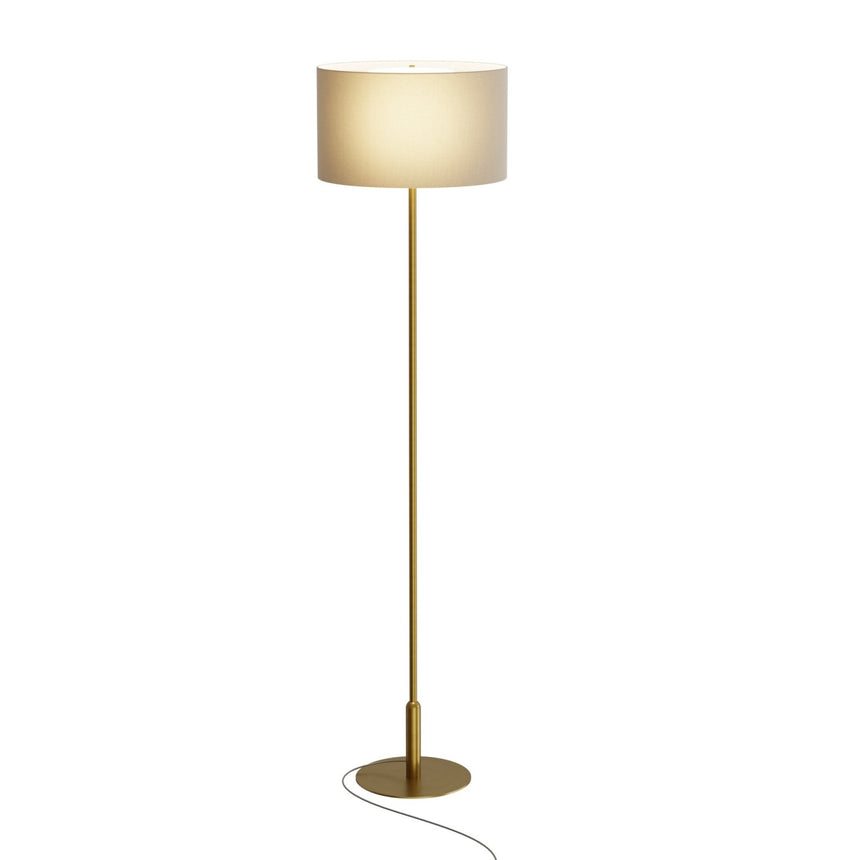 Lámpara de pie Sulion Basic Stylo LED E27 tela natural con pantalla 40W 2182148