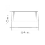 Beneito & Faure BLIS REDONDO Aplique de pared exterior negro 15W switch CCT 4958
