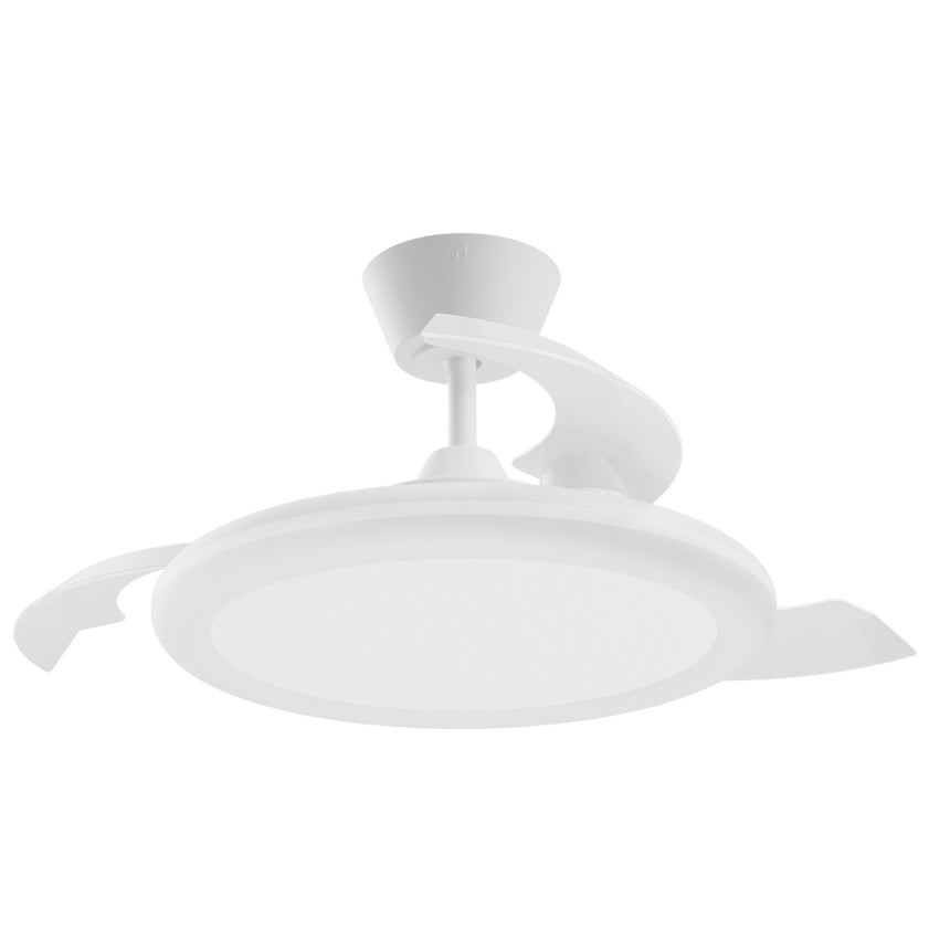 Ventilador de techo con luz Sulion Bombay Estilo 89cm LED blanco y lechoso motor DC 223942 — vista 2