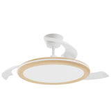 Ventilador de techo con luz Sulion Bombay Estilo 107cm LED madera y lechoso motor DC 22395 — vista 2