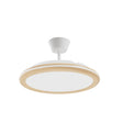 Ventilador de techo con luz Sulion Bombay Estilo 107cm LED madera y lechoso motor DC 22395 — vista 1