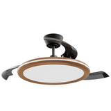 Ventilador de techo con luz Sulion Bombay Estilo 107cm LED madera y negro motor DC 2239545 — vista 2