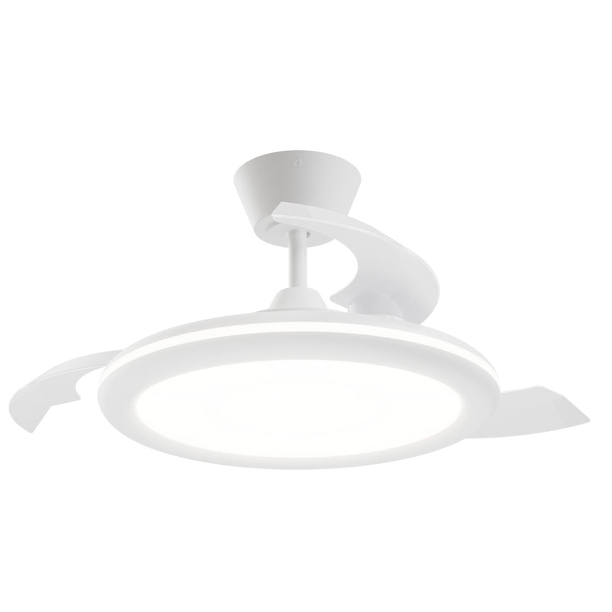 Ventilador de techo con luz Sulion Bombay Estilo 89cm LED blanco y lechoso motor DC 223942 — vista 4
