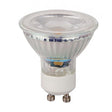 Bombilla LED GU10 LEDME Glass LM7178 de 7 W y 4500 K, vista completa de la bombilla de cristal