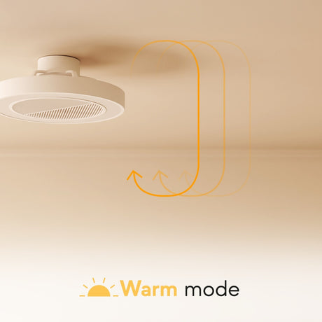 Ventilador de techo con luz Sulion Brisa 60cm LED gris claro y transparente motor DC — vista 2