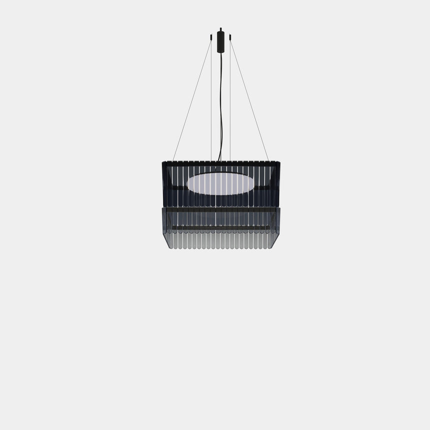 Lámpara de techo colgante LedsC4 Scarlett Square Pendant Tower x + x LED SQPT-BB0-LASB00-OSV