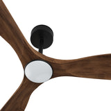 Ventilador de techo con luz Sulion Carla S LED madera negro apto exterior CCT IP44 2200569