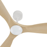 Ventilador de techo con luz Sulion Carla S LED madera blanco apto exterior CCT IP44 2200552