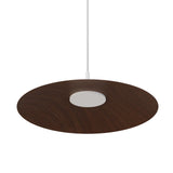 Lámpara de techo colgante Sulion Carmen LED Ø50cm blanco y madera oscura — ref. 2191539 (4)