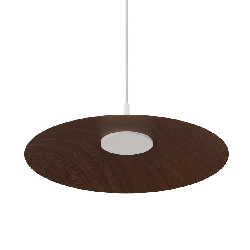 Lámpara de techo colgante Sulion Carmen LED Ø50cm blanco y madera oscura — ref. 2191539 (4)